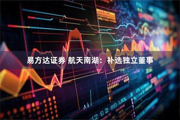 易方达证券 航天南湖：补选独立董事